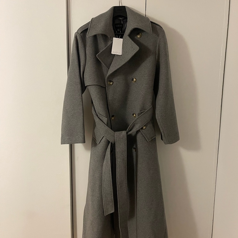 Keller wool trench coat